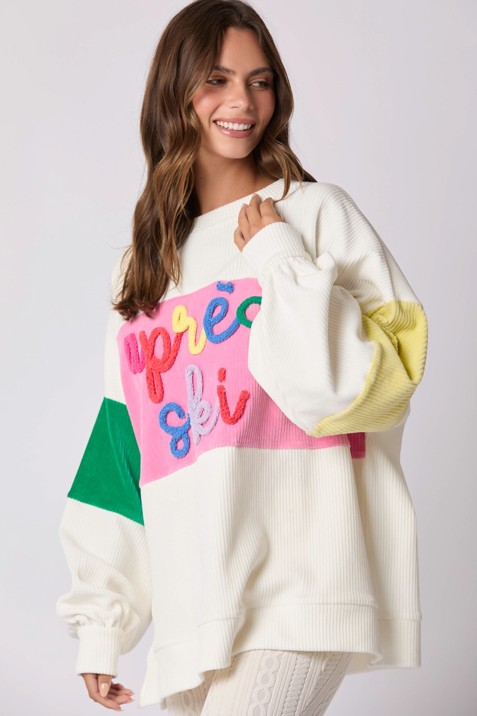 Apres Ski Corduroy Oversized Pullover