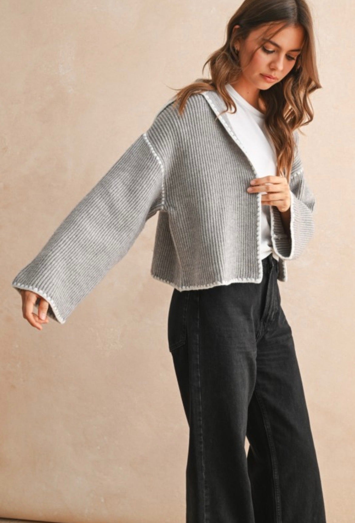 The Shawl Collar Cardigan – RheaLee's Boutique