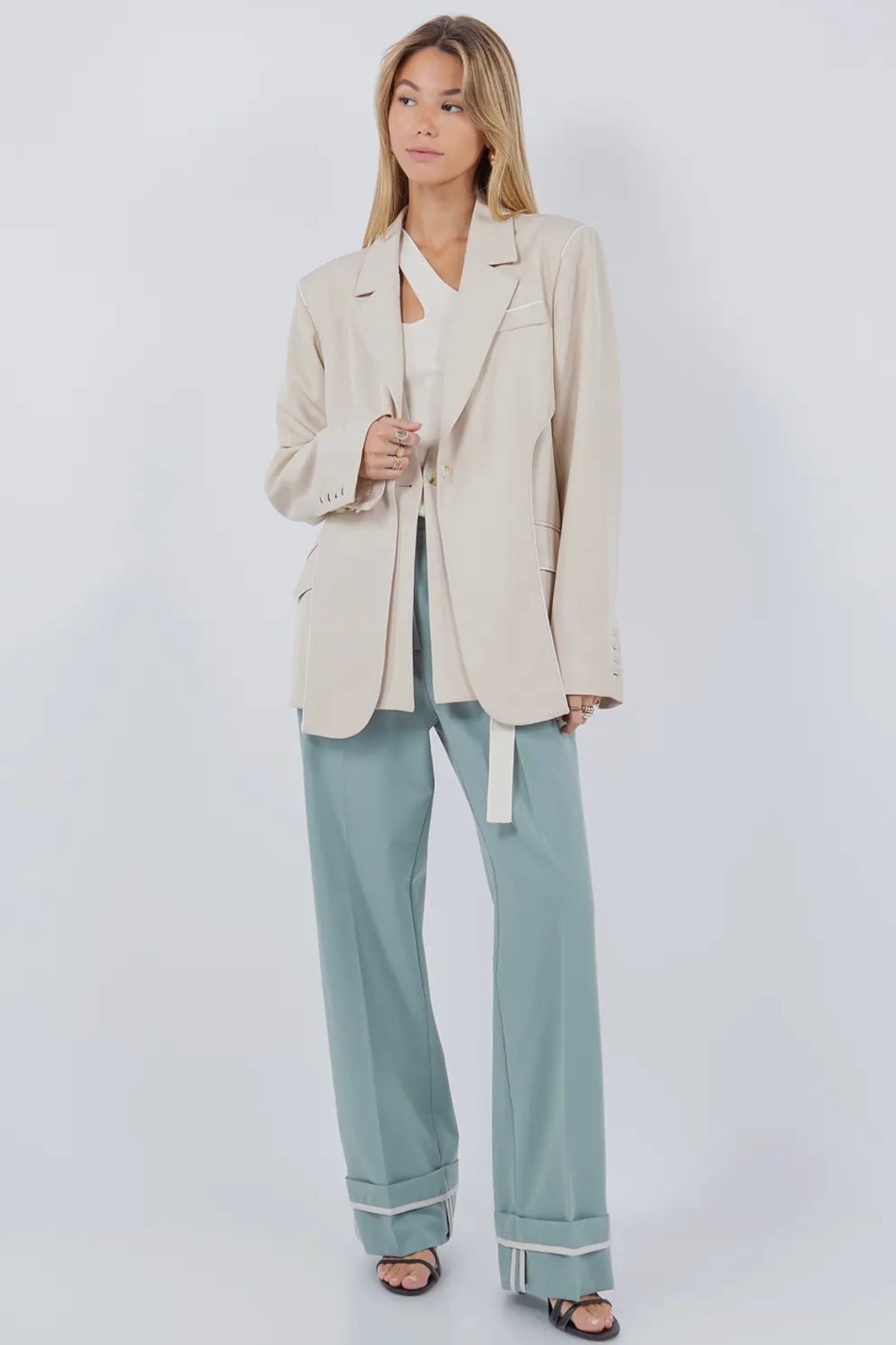 Double Layered Oversized Blazer