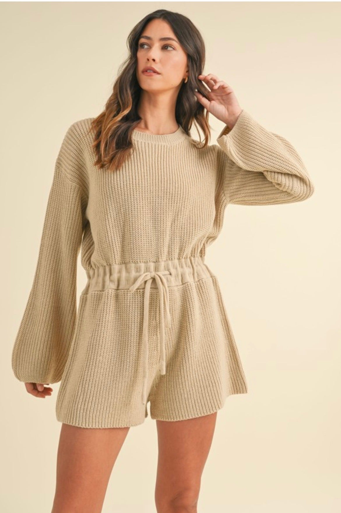 Lazy Sunday Sweater Romper