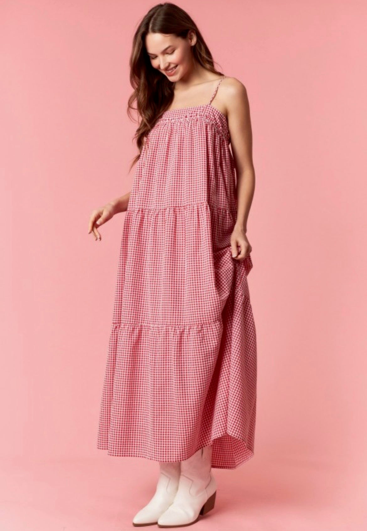 The Cherry Soda Tiered Maxi