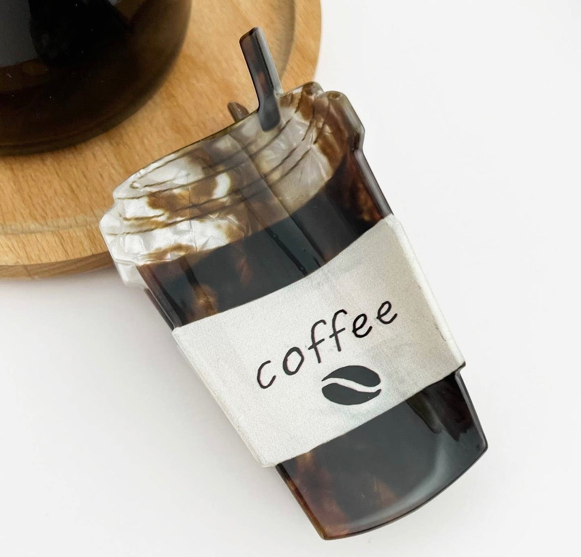 Iced Coffee Hair Claw Clip
