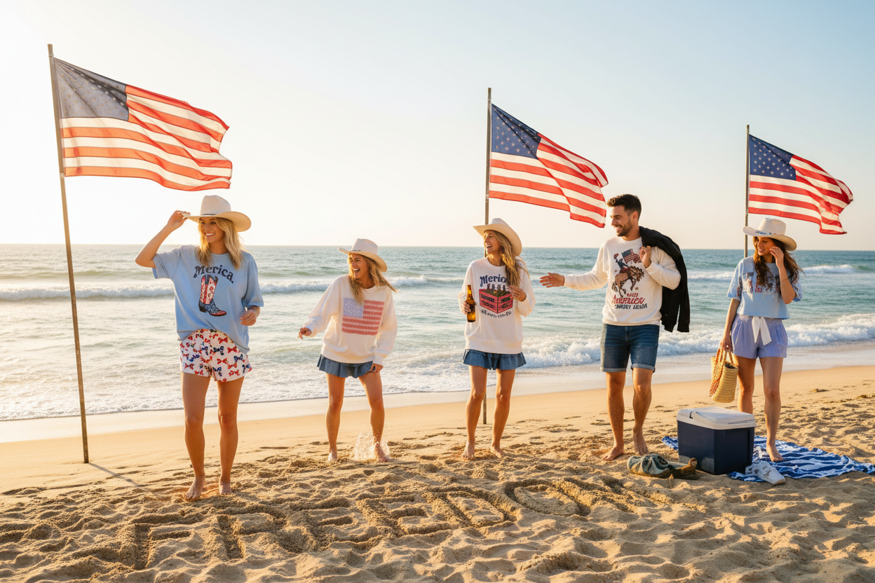 Americana Beach Lifestyle Banner